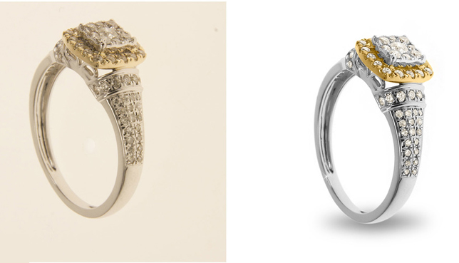 high end jewelry retouching